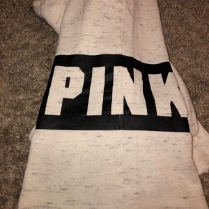 White Pink Boyfriend Sweats!!